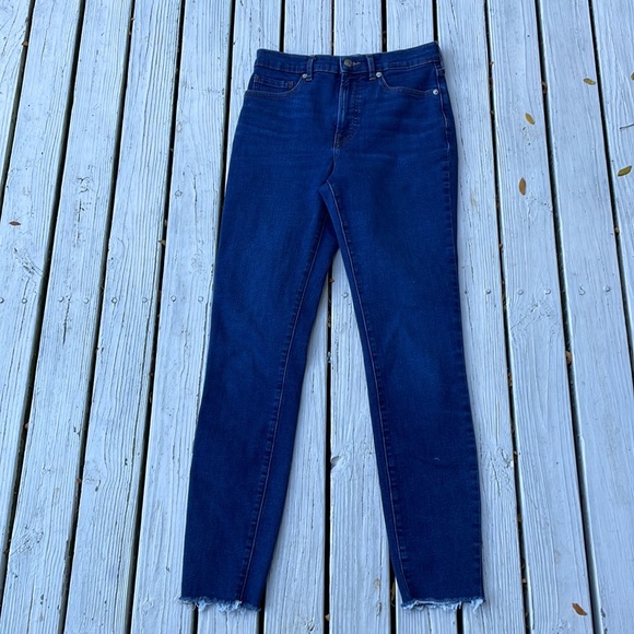 Everlane Denim - Everlane High Rise Raw Hem Jeans 27 tall